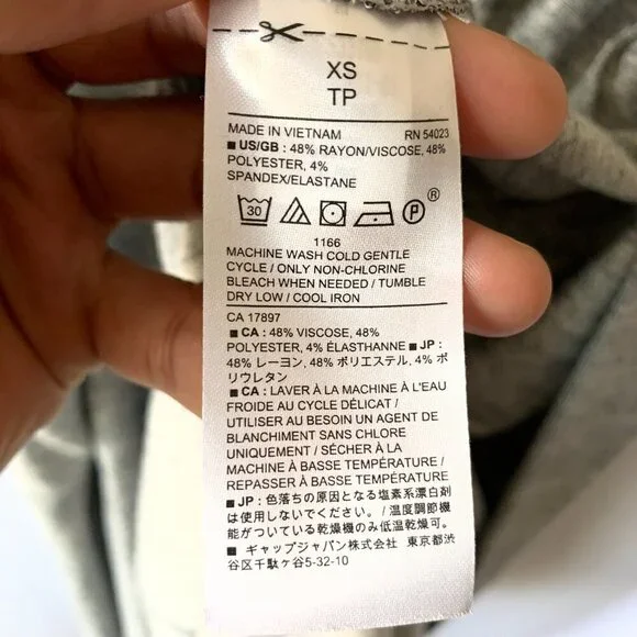 Banana Republic Women's Heather Gray Long Sleeve Robe Size XS - Picture 7 of 11